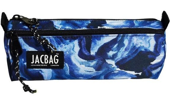Jacbag Jac-02 Mavi-Beyaz Bölmeli Çift Gözlü Cüzdan Kalemlik