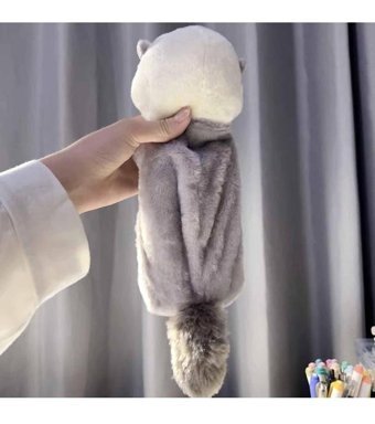 Heamor Sarı Peluş Tek Gözlü Cüzdan Kalemlik