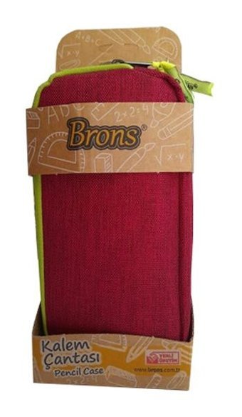 Brons Bordo Bölmeli Düz Çift Gözlü Cüzdan Kalemlik