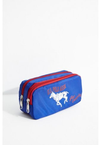 U.S. Polo Assn. Plklk20198 Mavi Bölmeli Çift Gözlü Cüzdan Kalemlik