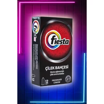 Fiesta Çilek Bahçesi Çilek Aromalı Prezervatif 12x12'li