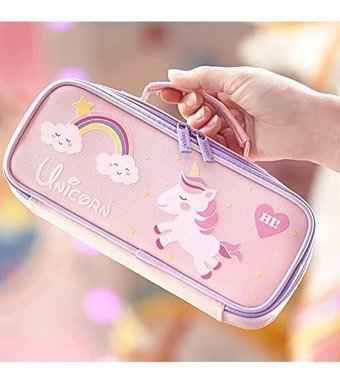 Donezos Pembe Bölmeli Çift Gözlü Cüzdan Kalemlik