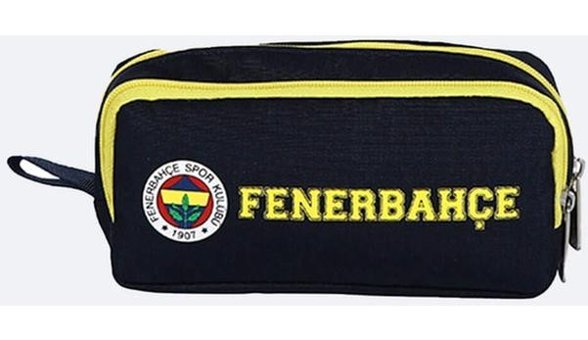 Fenerbahçe Lacivert-Sarı Bölmeli Çift Gözlü Cüzdan Kalemlik