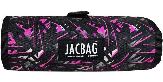 Jacbag Jac-14 Gri-Pembe Katlanabilir Tek Gözlü Rulo Kalemlik