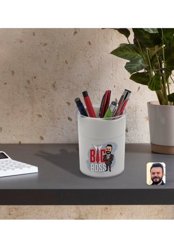 Bk 18323342 Beyaz Tek Gözlü Kalemlik