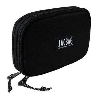 Jacbag Double Cover Siyah Bölmeli Çift Gözlü Cüzdan Kalemlik