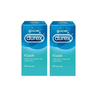 Durex Klasik Prezervatif 2x12'li