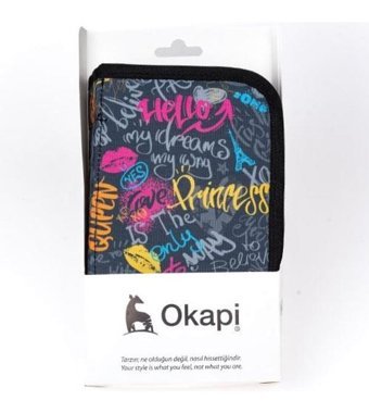 Okapi Okp-123 Siyah Katlanabilir Tek Gözlü Cüzdan Kalemlik