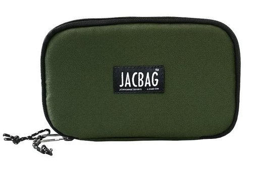 Jacbag Double Cover Haki Bölmeli Düz Katlanabilir Çift Gözlü Cüzdan Kalemlik