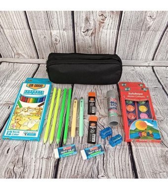 Yamaç Home Siyah Bölmeli Düz Çift Gözlü Cüzdan Kalemlik