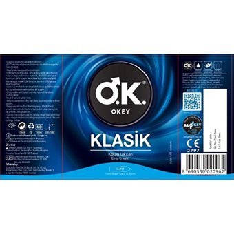 Okey Klasik Prezervatif 3'lü