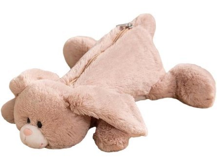 Magideal Kahverengi Peluş Tek Gözlü Cüzdan Kalemlik