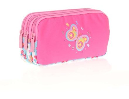 Kaukko L8108 Pembe Bölmeli Çift Gözlü Cüzdan Kalemlik