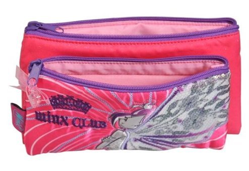 Winx Club 62341 Gri Bölmeli Çift Gözlü Cüzdan Kalemlik