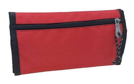 Jacbag Duplex Kırmızı Düz Katlanabilir Cüzdan Kalemlik