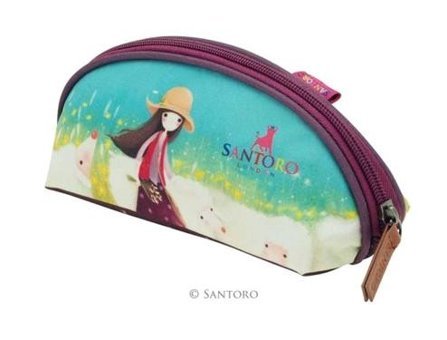 Santoro Gorjuss Santoro33Kk01 Mavi Tek Gözlü Cüzdan Kalemlik