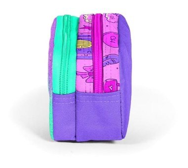 Coral High 12054 Unicorn Pembe Bölmeli Çift Gözlü Cüzdan Kalemlik