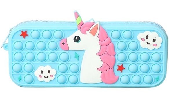 Luckystars Mavi Popit Tek Gözlü Cüzdan Kalemlik