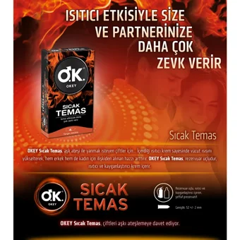 Okey Sıcak Temas Prezervatif 2x10'lu