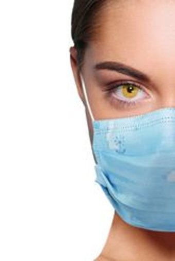 Blue Daisy Mask Tek Kullanımlık 3 Katlı Lastikli Telli 100'lü Yetişkin Cerrahi Maske Mavi