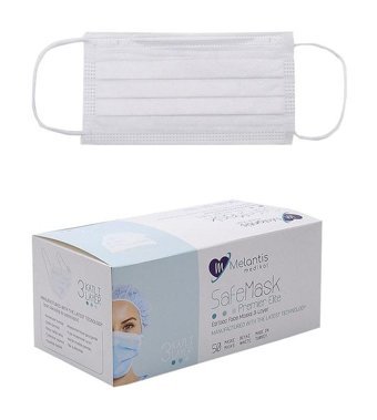 Morven Tek Kullanımlık 3 Katlı Lastikli Telli 150'li Yetişkin Cerrahi Maske