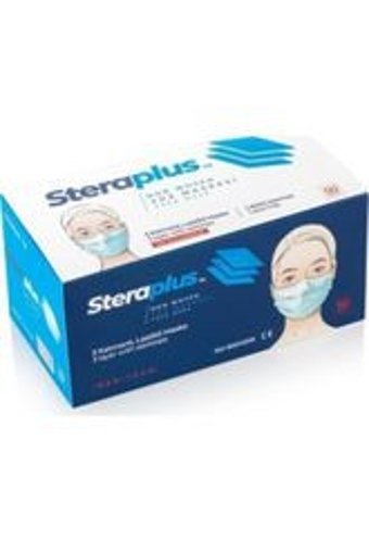 Startürk Tek Kullanımlık Lastikli Telli 50'li Yetişkin Cerrahi Maske Beyaz
