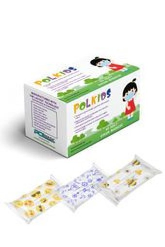 Polaris Tek Kullanımlık 3 Katlı Lastikli Telli 50'li Yetişkin Cerrahi Maske Siyah