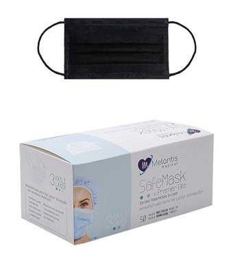 Morven Tek Kullanımlık 3 Katlı Lastikli Telli 50'li Yetişkin Ultrasonik Cerrahi Maske Bej