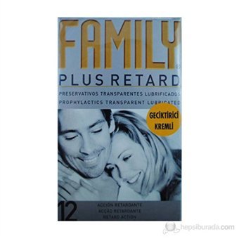 Family Plus Retard Geciktiricili Prezervatif 12'li