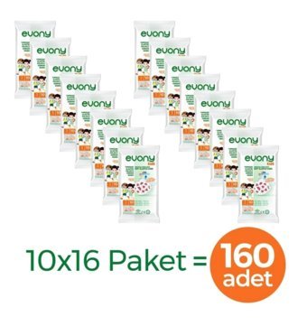 Evony Tek Kullanımlık 3 Katlı Lastikli Telli 160'lı Çocuk Cerrahi Maske Yeşil