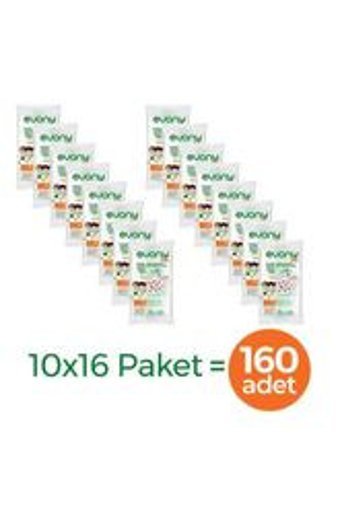 Evony Tek Kullanımlık 3 Katlı Lastikli Telli 160'lı Çocuk Cerrahi Maske Yeşil