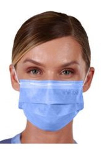 Dentac Tek Kullanımlık 3 Katlı Lastikli Telli 50'li Yetişkin Cerrahi Maske Mavi
