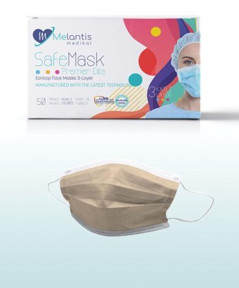 Morven Tek Kullanımlık 3 Katlı Lastikli Telli 50'li Yetişkin Ultrasonik Cerrahi Maske Mor