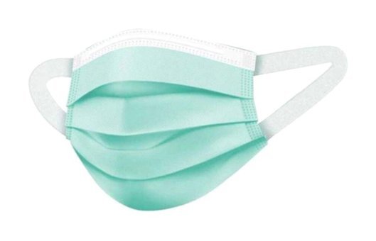Bflex Tek Kullanımlık 3 Katlı Lastikli Telli 50'li Yetişkin Ultrasonik Cerrahi Maske Yeşil