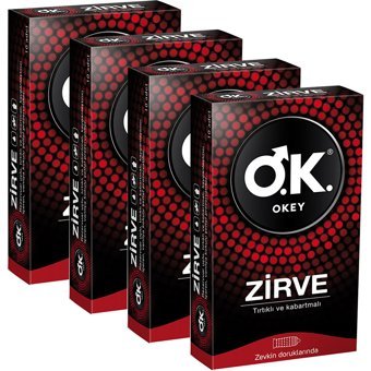 Okey Zirve Tırtıklı Prezervatif 4x10'lu
