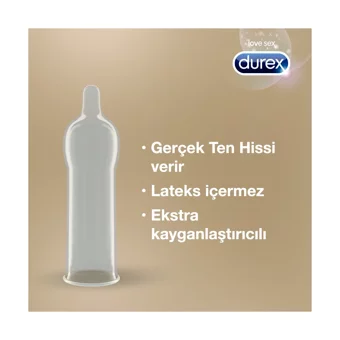 Durex Gerçek Dokunuş Latekssiz Prezervatif 12'li