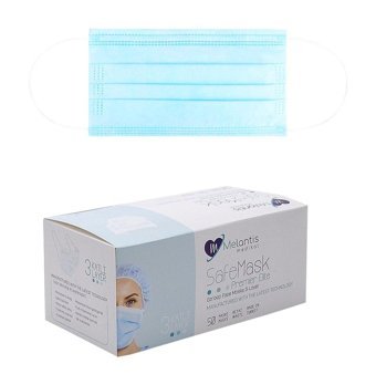 Morven Tek Kullanımlık 3 Katlı Lastikli Telli 100'lü Yetişkin Cerrahi Maske