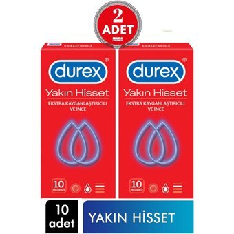 Durex Yakın Hisset İnce Prezervatif 2x10'lu