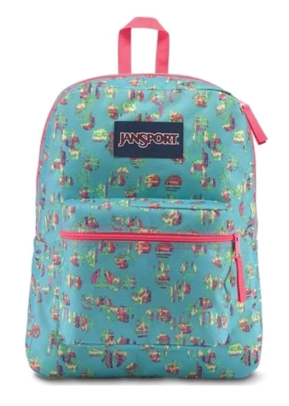 Jansport 3027 2 Gözlü Turkuaz Lise-Üniversite Kadın Sırt Çantası