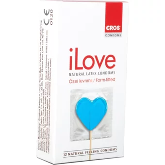 Eros iLove Özel Kıvrımlı Prezervatif 4x12'li