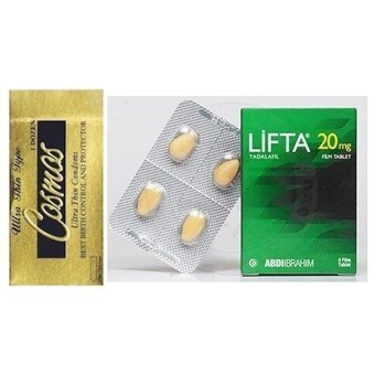 Cosmos Prezervatif Tekli+Lifta 20 Mg 4 Tablet