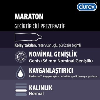 Durex Maraton Geciktiricili Prezervatif 40'lı