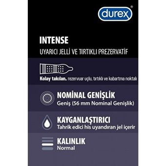 Durex Intense Tırtıklı Prezervatif 2x30'lu