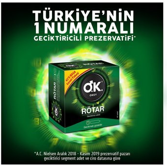 Okey Rötar Geciktiricili Prezervatif 45'li