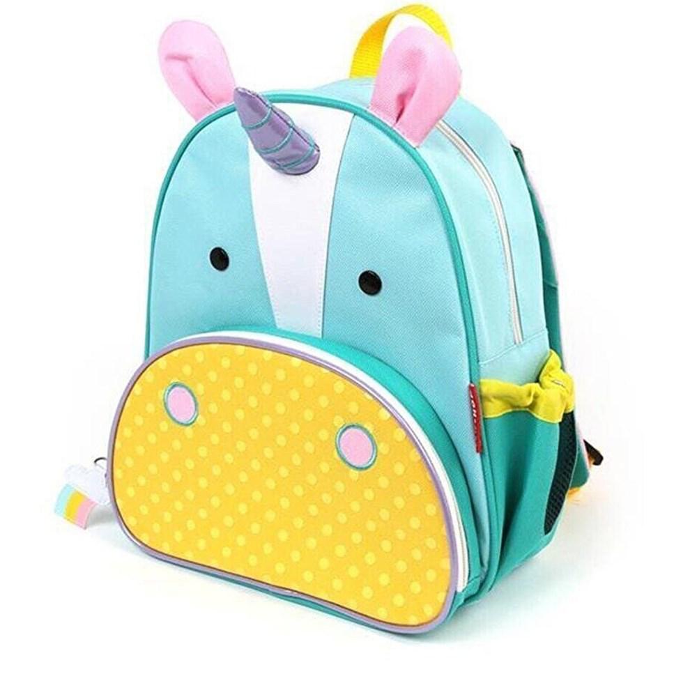 Skip Hop Unicorn Hayvan 2 Gözlü Turkuaz Anaokulu Unisex Sırt Çantası