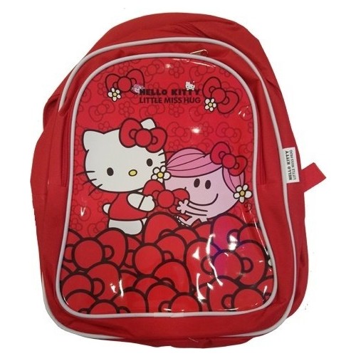 Hakan Çanta 89966 Hello Kitty 2 Gözlü Kırmızı Anaokulu Kız Çocuk Sırt Çantası