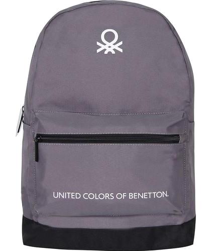 United Colors Of Benetton 70417 2 Gözlü Gri Anaokulu Unisex Sırt Çantası