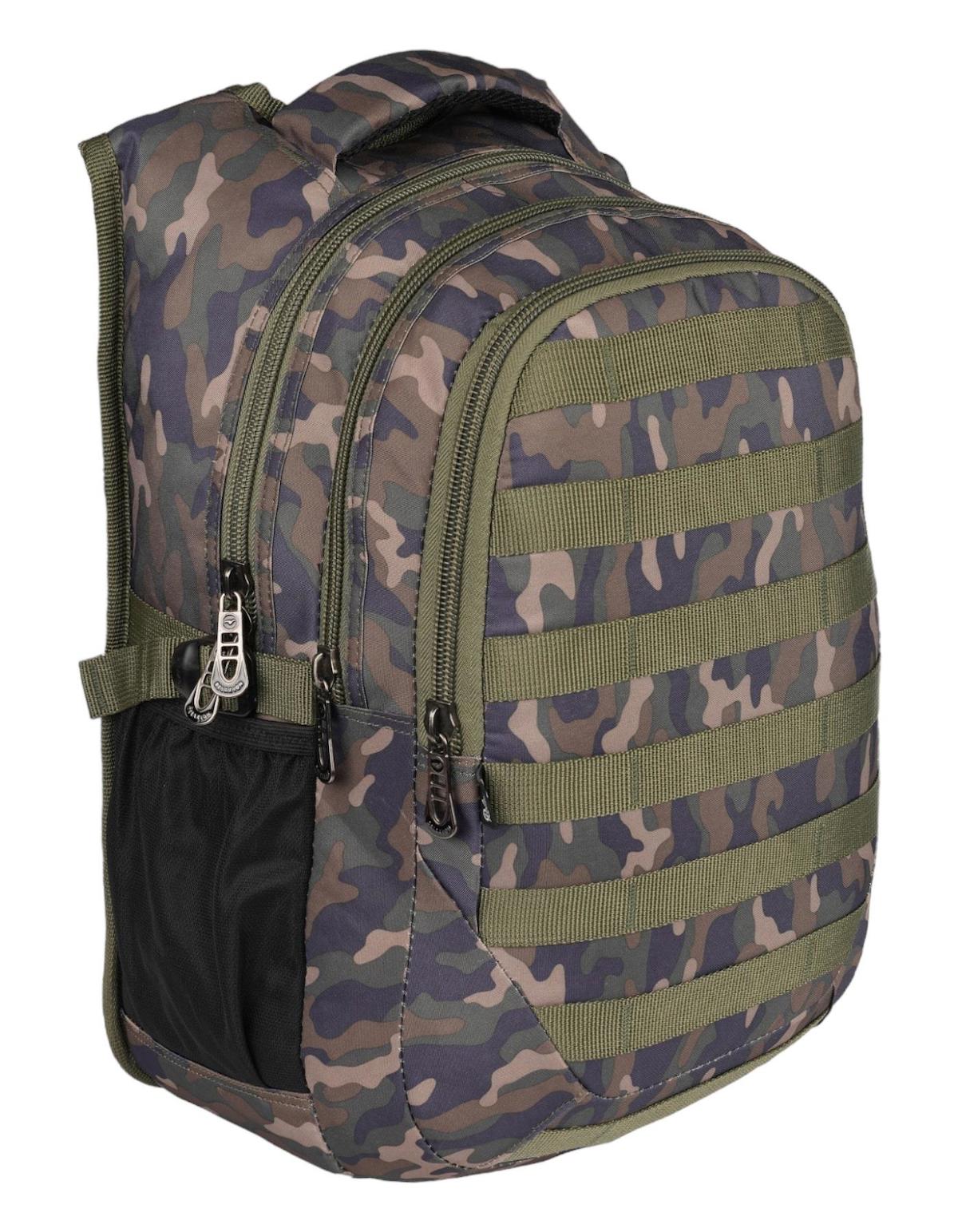 RKY Serenity 2229 Kamuflaj Su Geçirmez 4 Gözlü Çok Renkli Lise-Üniversite Unisex Sırt Çantası