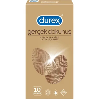 Durex Gerçek Dokunuş Latekssiz Prezervatif 10'lu