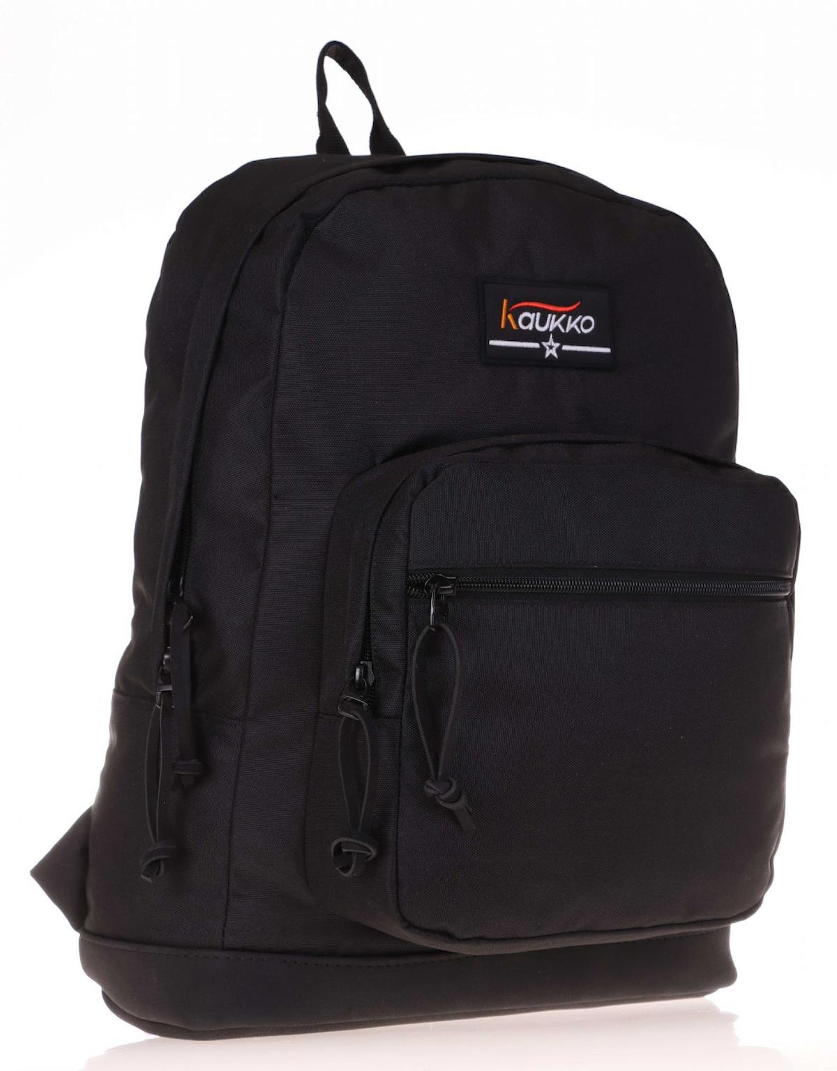 Kaukko Sport 3 Gözlü Siyah Lise-Üniversite Unisex Sırt Çantası